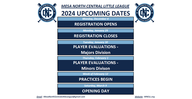 2024 Upcoming Dates